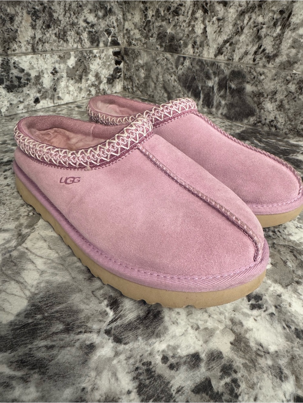 UGG Purple Tazz Suede Slip-On Mule Slippers